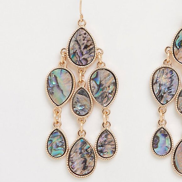 🆕SET - BOHO ABALONE NECKLACE & MATCHING EARRINGS - NWOT - Picture 6 of 13